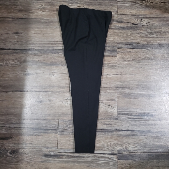 J Jill Ponte leggings Size Petite Small Womens Black Knit Pants Pintucked - Picture 3 of 7